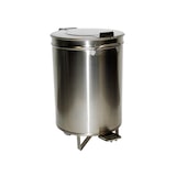 thumbnail of Gastro-Mülleimer aus Edelstahl mit Fußbedienung 50 Liter