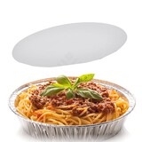 thumbnail of Alukaschierter Deckel für Alu-Schale 830 ml , Menüschale, rund, 600Stk, 18cm Ø