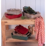 thumbnail of Rechteckige Auflaufform Ely 36x21x8 cm rot - Rectangle Porcelaine Table Passion 36x21 cm