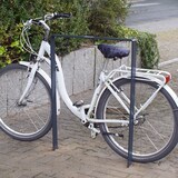 thumbnail of 2 x Fahrradanlehnbügel 115 x 76 cm Flachstahl 13 mm Anthrazit Einbetonieren Fahrradständer Parker Typ U