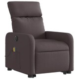 thumbnail of vidaXL Elektrischer Massagesessel mit Aufstehhilfe Dunkelbraun Stoff