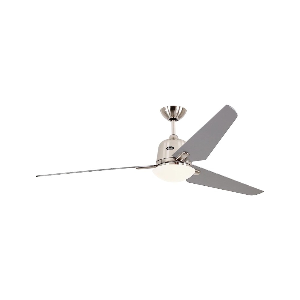 Eco Avietos 162, Ventilatore con Luce acciaio satinato e grigio, CasaFan