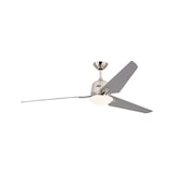 thumbnail of Eco Avietos 162, Ventilatore con Luce acciaio satinato e grigio, CasaFan