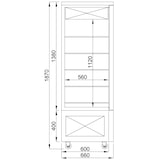 thumbnail of Gebaksvitrine | 400L | Zwart | +14°C/+16°C | 6 Schappen | 800x660x1870(h)mm