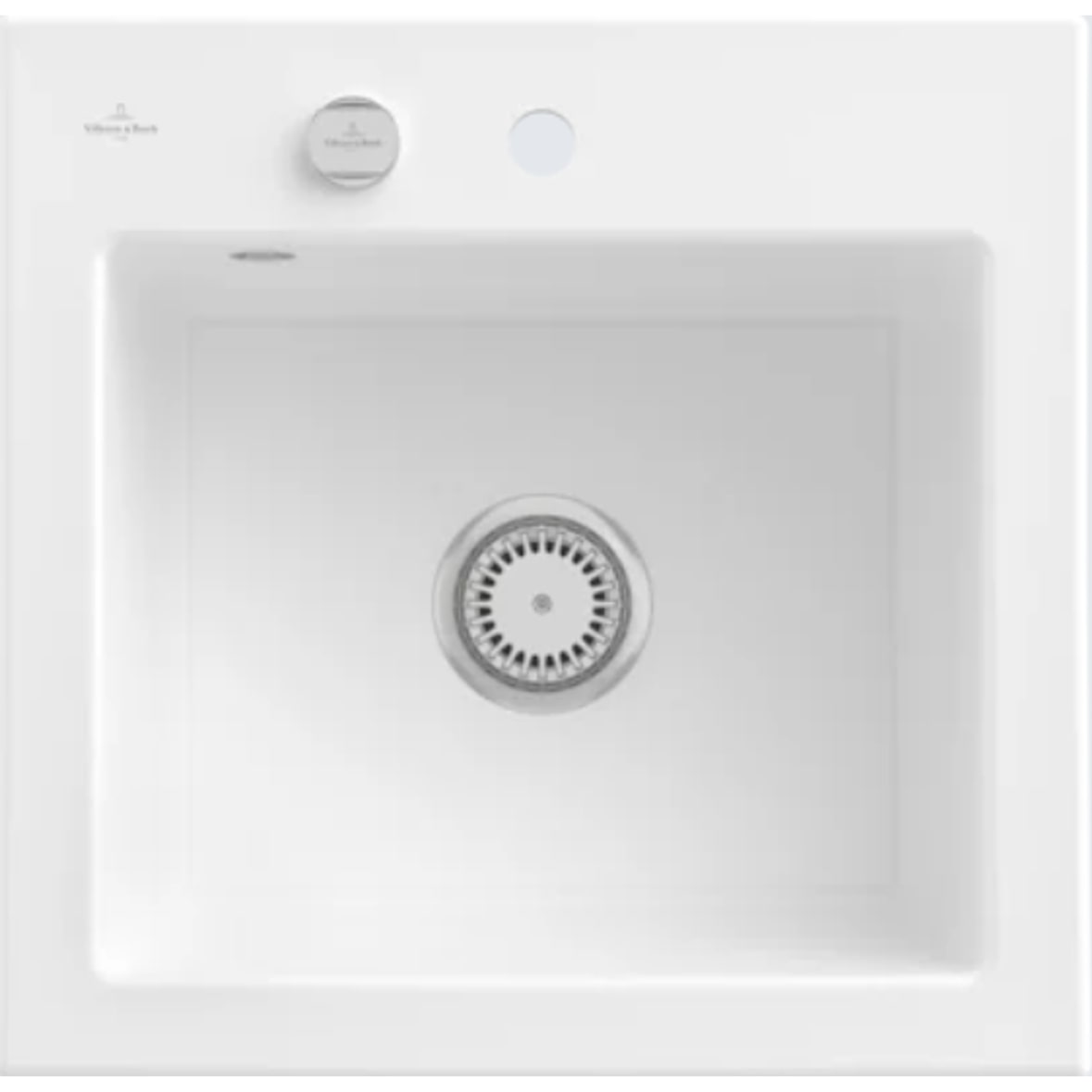Villeroy&Boch Spülbecken, Küchenspüle Subway 50 S Weiß Alpin 525x510mm, Unterschrankbreite 50cm