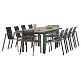 thumbnail of Ensemble repas de jardin 10 places en aluminium gris anthracite - VENISE