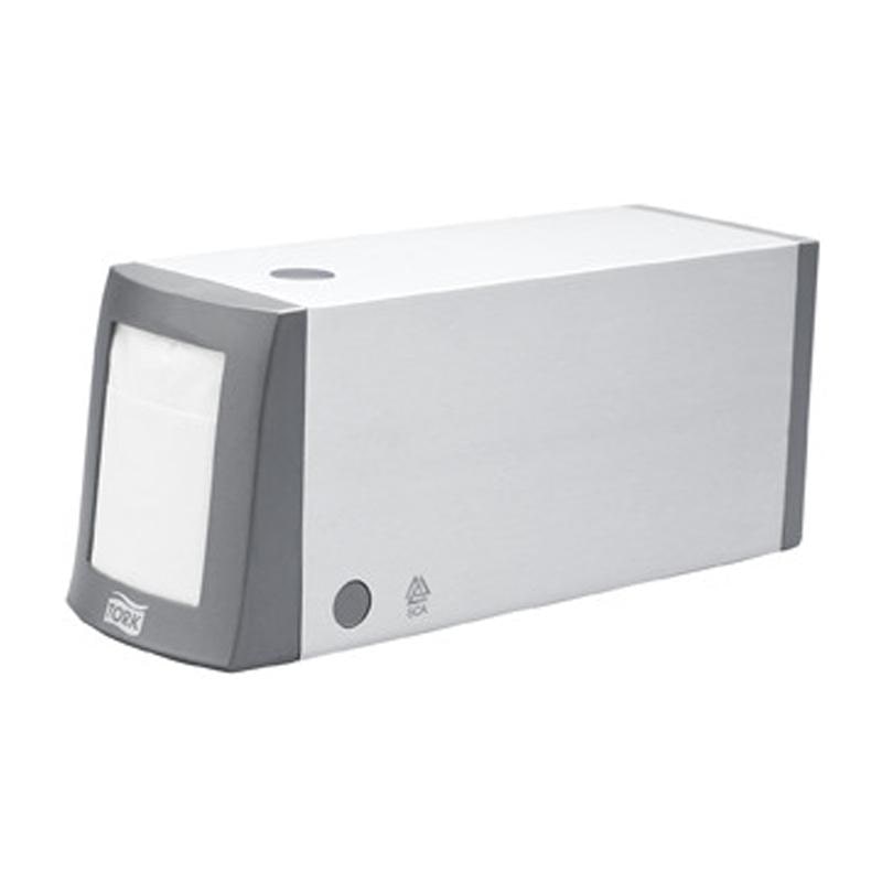 TORK Tischspender für Spenderservietten N2 271700 grau Kunststoff / Aluminium 10,5 x 13,4 x 31,1 cm