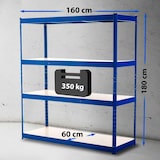 thumbnail of Scaffale Zincato Professionale 160x60x180 blu