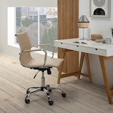 thumbnail of Sedia da Ufficio Croma reclinabile Taupe, Ecopelle, Altezza Regolabile, Design ergonomico