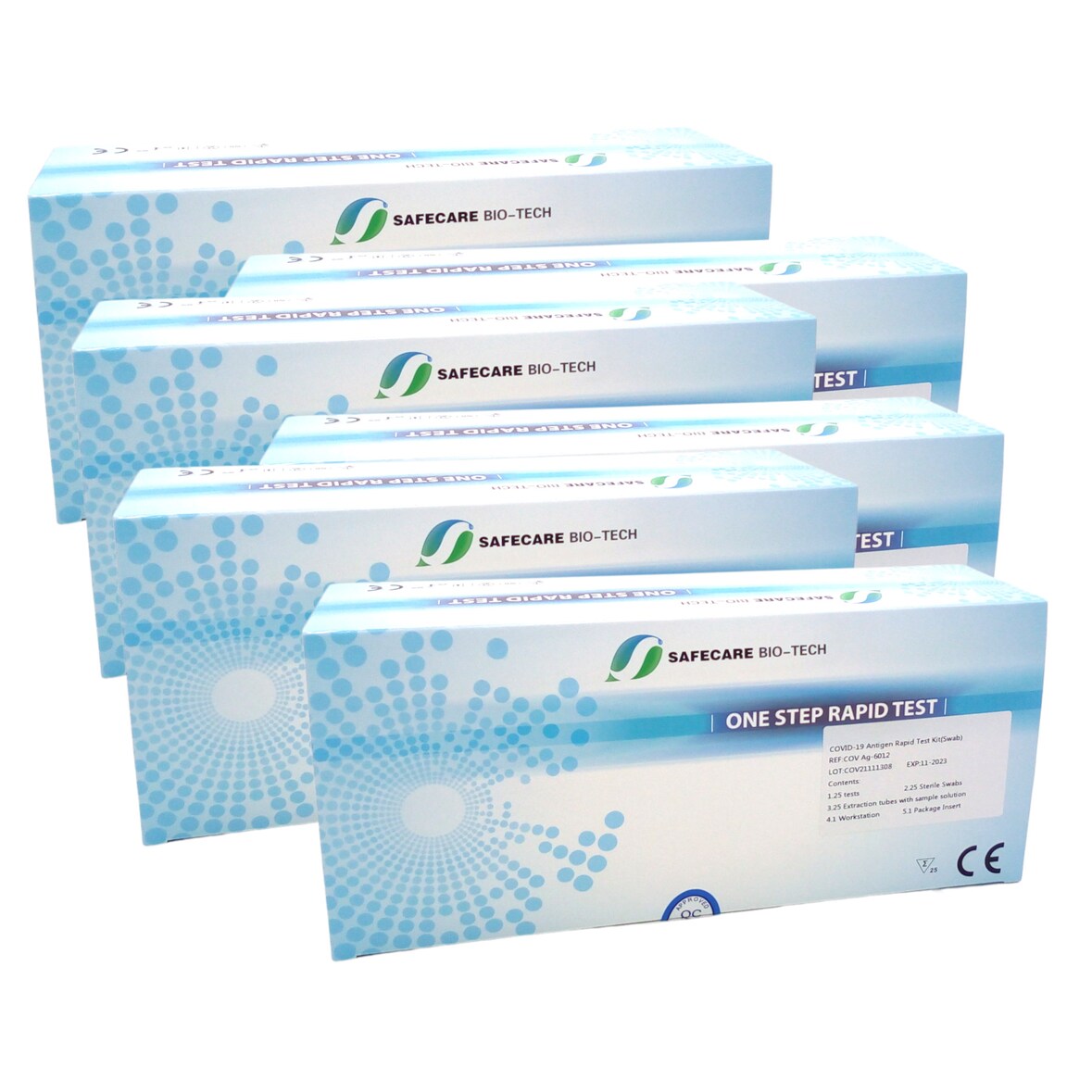 6x 25er Safecare Bio-Tech Covid-19 Antigen Rapid Schnelltest Corona Antigentest