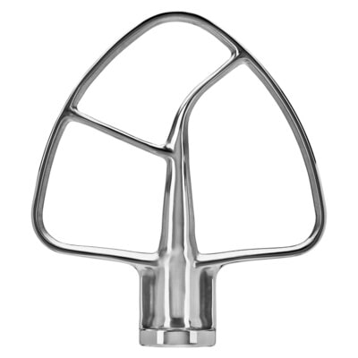 KitchenAid Zubehör für Küchenmaschine 4.3L &  4.8L Flachrührer, Edelstahl (5KSM5THFBSS)