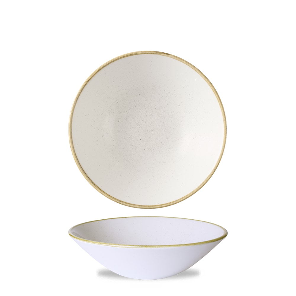 Churchill Stonecast Tiefe Coupe Schale 19,6 cm, Barley White