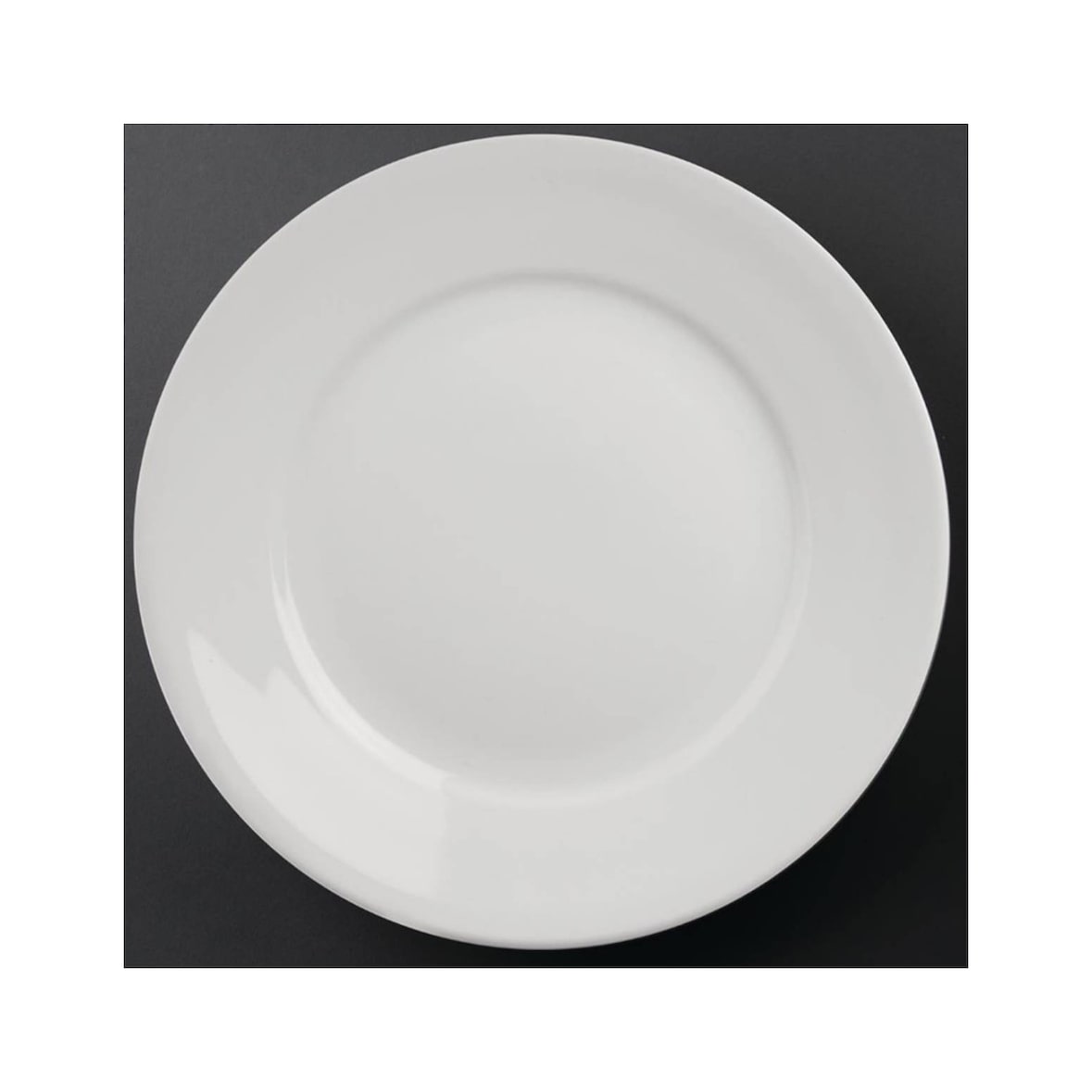 Athena Hotelware 165(Ø)mm Borden met brede rand Set van 12