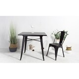 thumbnail of Chaise en métal noir style industriel - Finition mat