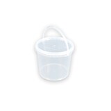 thumbnail of Eimer Deckel lebensmittelecht 3,3 L Liter leer farblos Henkel Kunststoff Set 20 Stück