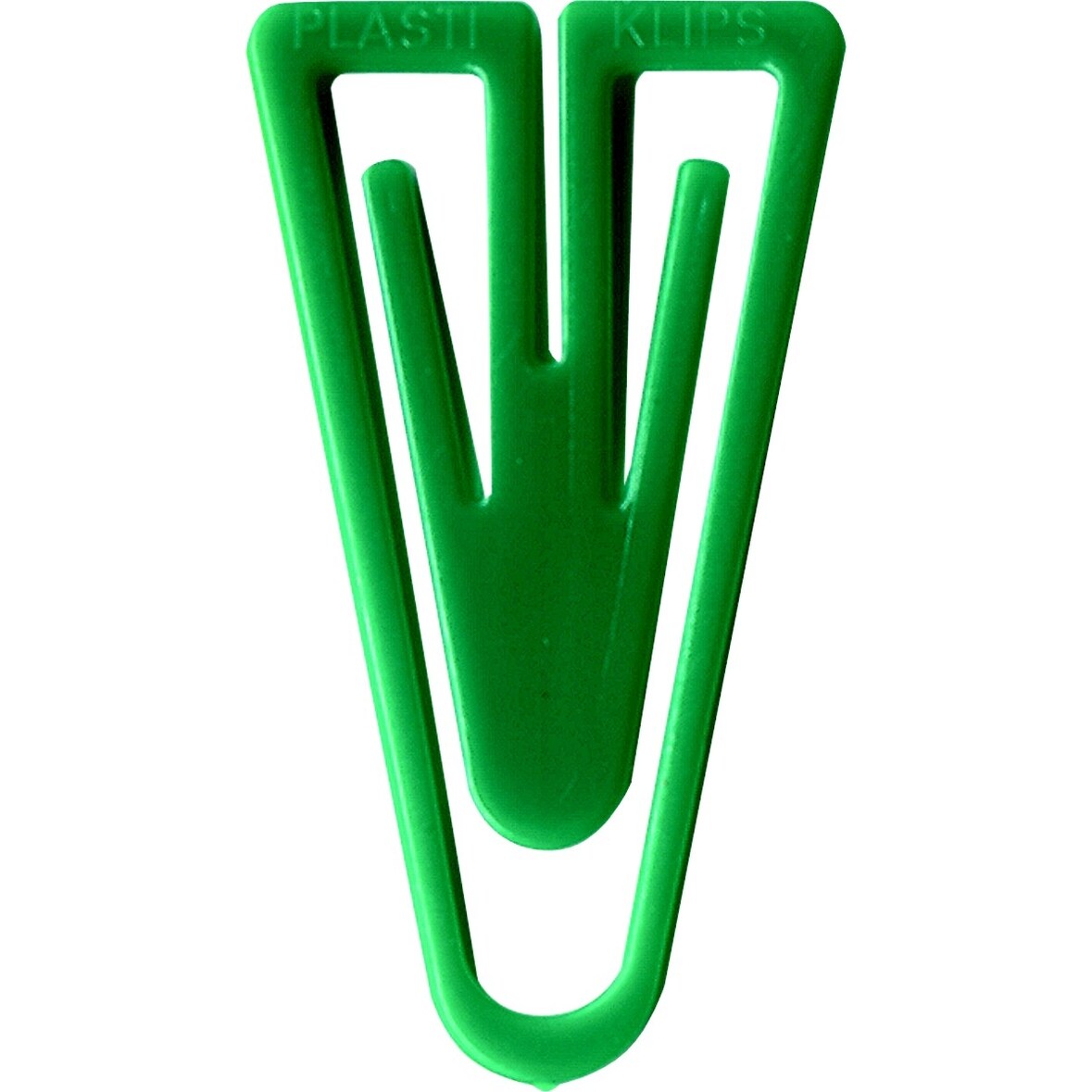 Büroklammern Plastiklips 60mm VE=10x100 Stück grün