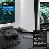 thumbnail of Primewire Audio / Video Matrix-Switch, 3-Port UHD HDMI Switch / Verteiler inkl. Fernbedienung, 4K, 3D, CEC