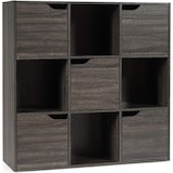 thumbnail of COSTWAY Librería con 5 Puertas y 9 Compartimentos, Estante de Pie, Estante de Oficina, Estantería de Almacenamiento Independiente para Sala de Estar