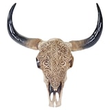 thumbnail of Décoshop26 - Trophée de tête de taureau longhorn crâne décoratif 45cm trophée intérieur extérieur décoration murale 04_0002849