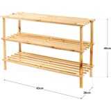 thumbnail of Zapatero de Madera de 3 Niveles, para habitación o pasillo