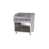 thumbnail of Gastro Gas-Griddleplatte gerillt/glatt Standgerät Unterbau Grillplatte Bratplatte 800x730x900 mm Edelstahl 14 kW