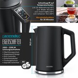 thumbnail of Arendo Frühstücksset, Wasserkocher ELEGANT 1,5 Liter, 4-Scheiben Langschlitz Toaster, Schwarz