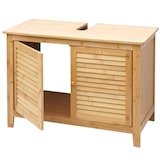 thumbnail of Arredo bagno bambu a listelle serie HWC-B18 mobile sottolavabo 60x80x40cm
