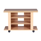 thumbnail of TV HiFi Bank in Buchenholz, modernes Design, drehbar und rollbar, mit 3 Ebenen, perfekt für Wohnbereiche. 75x38x51 cm | Kadima Design