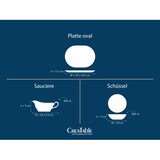 thumbnail of CreaTable Rokoko Weiss Serviergeschirr 3-tlg Porzellan