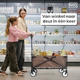 thumbnail of IvoQ Opvouwbare Bolderkar – Bruin – Stevig Stalen Frame – Draagvermogen 80 kg – Compact & Lichtgewicht – Ideaal voor Strand, Camping, Tuin & Boodschap