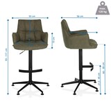 thumbnail of Barhocker / Barstuhl SOLAO LIFE HIGH Stoff grün hjh LIVING