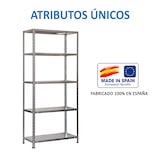 thumbnail of SimonRack Metallregal mit Schrauben 1800x900x300 mm, 5 Böden, 100 kg Biegepunkt, Verzinkt - Comfort