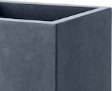 thumbnail of Décoshop26 - Set mit 2 rechteckigen Blumentöpfen aus anthrazitfarbenem witterungsbeständigem Faserton 10_0007958