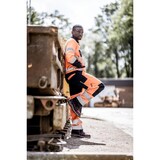 thumbnail of Nitras Motion Tex VIZ lange Warnschutz-Arbeitshose | orange | Gr. 110