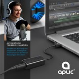 thumbnail of Aplic Soundkarte Virtual 7.1 Surround, USB mini extern, Dynamic 3D Surround, 3,5mm Eingang, 3,5mm Ausgang