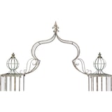 thumbnail of DanDiBo Rosenbogen mit Tor Pforte Metall 275x170 cm Rundbogen Torbogen Pergola 110241 Schmiedeeisen Rankhilfe Gartentor