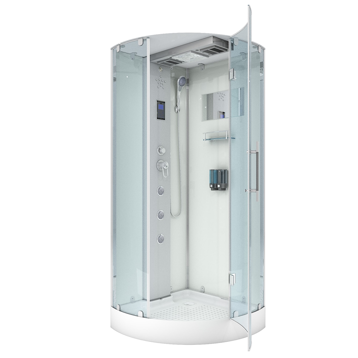 AcquaVapore D37-20R0 Dusche Duschtempel Komplett Duschkabine 100x100
