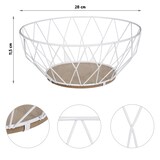 thumbnail of FIVE - Obstschale 28x11,5 cm in Weiß aus Metall
