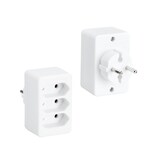 thumbnail of BACHMANN Multistecker 3xEuro, weiß 3x2,5A/230V