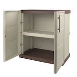 thumbnail of Armoire de Rangement Garage Atelier - Armoire basse 2 portes et 1 étagère Réglable Polypropylène 70 x 39 x 85.5cm Charge 20 kg