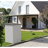 thumbnail of Casa Modul 699552 120 L wasserdichte Mülltonnenbox aus vorverzinktem und pulverbeschichtetem Stahlblech