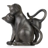 thumbnail of Dekofigur Figur Katze Kater Katzen Katzenpaar Polyresin Antik Stil H 17,5 cm
