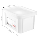 thumbnail of GILAC Bac renforcé HACCP 400 x 300 + couvercle - 15 L - Blanc G119612