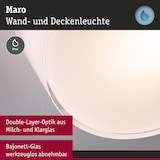 thumbnail of Paulmann Plafonnier LED Maro  IP44  3000K 430lm 230V 6,8W  Blanc 71081