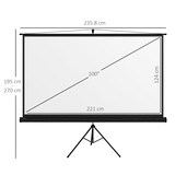 thumbnail of HOMCOM Telo Proiettore 100" con Treppiede 235.8x8x136 cm Nero