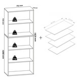 thumbnail of LonaXXL9 Schuhschrank 9 Ablagen Buche dekor.