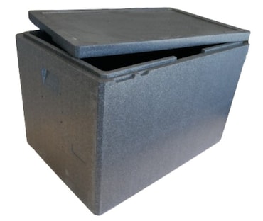 Caja térmica de polipropileno expandido maxiplus 132 litros, para transporte de alimentos (1 unidad)