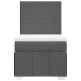 thumbnail of vidaXL Boxspringbett mit Matratze Dunkelgrau 90x190 cm Stoff