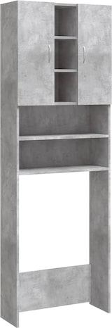 thumbnail of vidaXL Waschmaschinenschrank Betongrau 64x25,5x190 cm