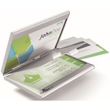 thumbnail of Visitenkartenspender Business Card Box duo für 20 Karten metall/silber Packung mit 25 Stück